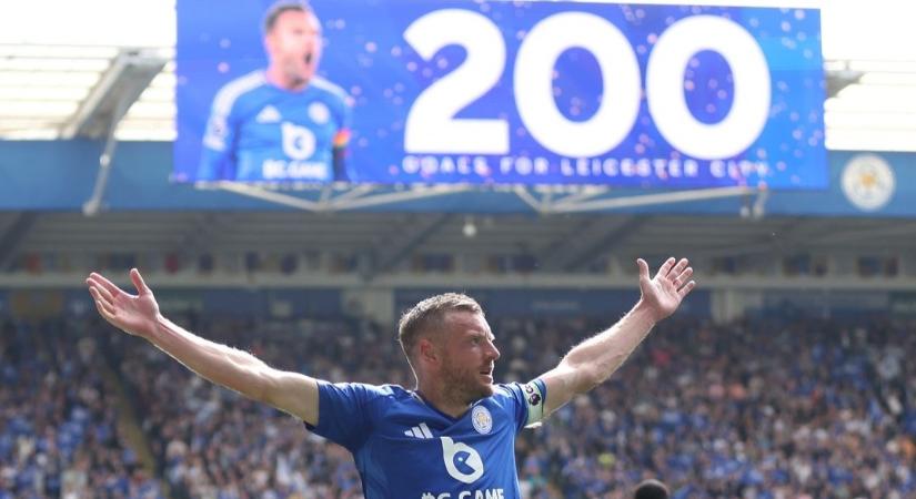 Vardy jubileumi góllal búcsúzott a Leicestertől