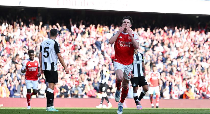 PL: Rice döntötte el az Arsenal második helyét a Newcastle United ellen – videóval