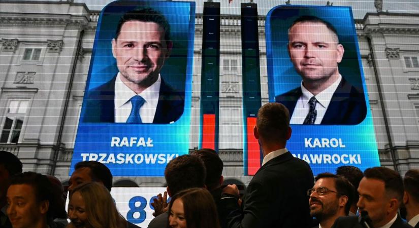Borítékolható a második forduló Lengyelországban: a PiS támogatottja Tusk emberének nyakában liheg