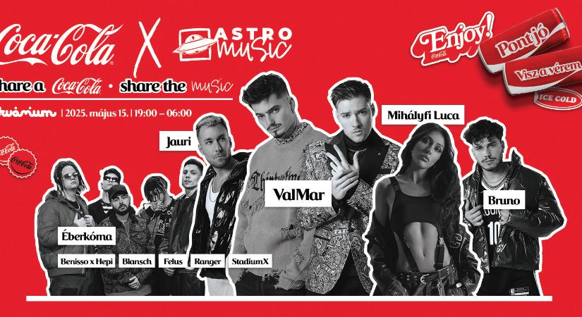 Share a Coke, Share the Music szlogennel felejthetetlen bulira hívja a fogyasztókat a Coca-Cola