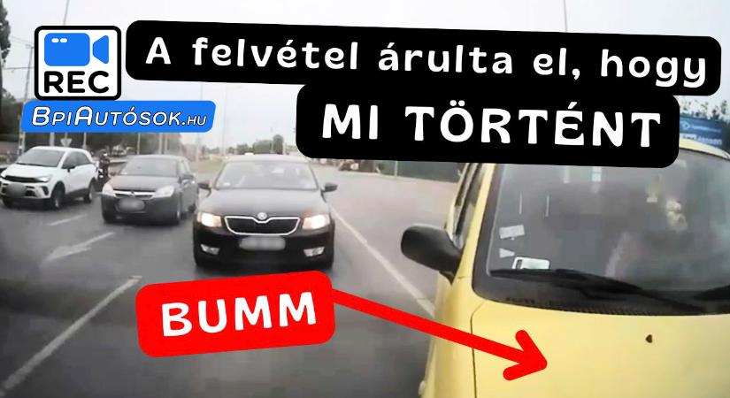 Így lett egy elmebeteg manőverből baleset – A kamera mindent rögzített