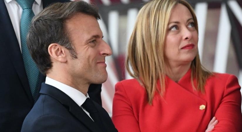 Macron és Meloni között konfliktus robbant ki Ukrajna miatt