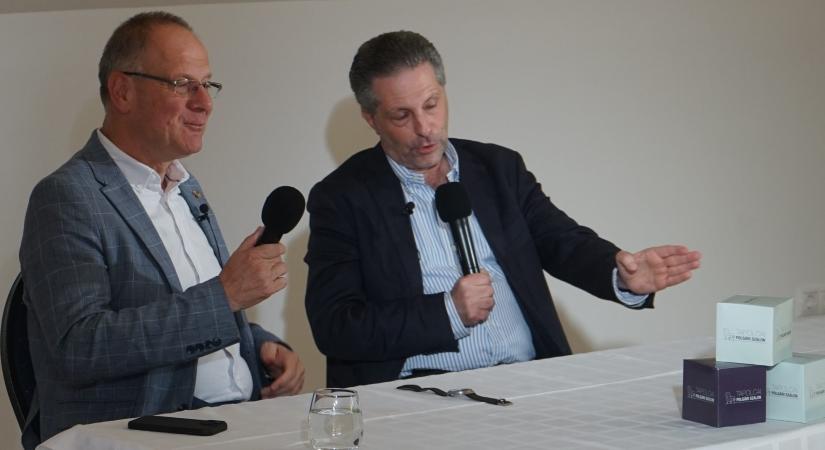 Navracsics Tibor és Schiffer András a Polgári Szalon tavaszi zárórendezvényén