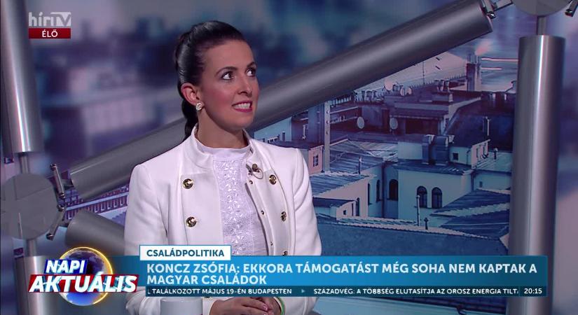 Napi aktuális - Koncz Zsófia: Ekkora támogatást még sohasem kaptak a magyar családok  videó