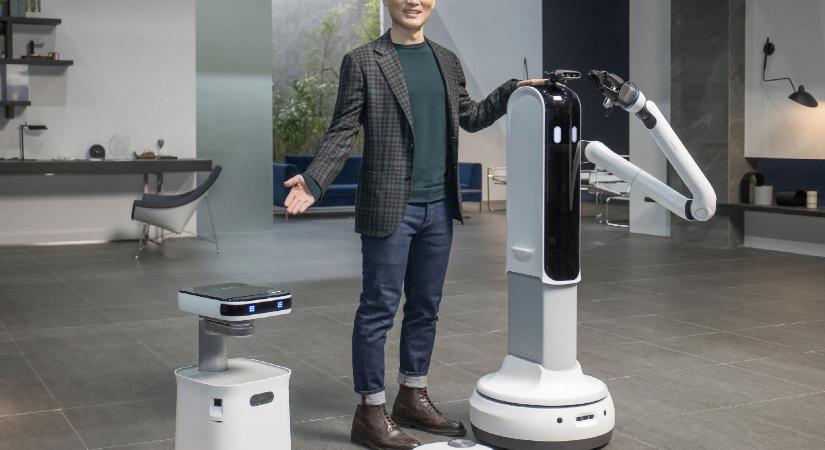 A Samsung bemutatott egy robotot, ami segít a mosogatásban és a takarításban is