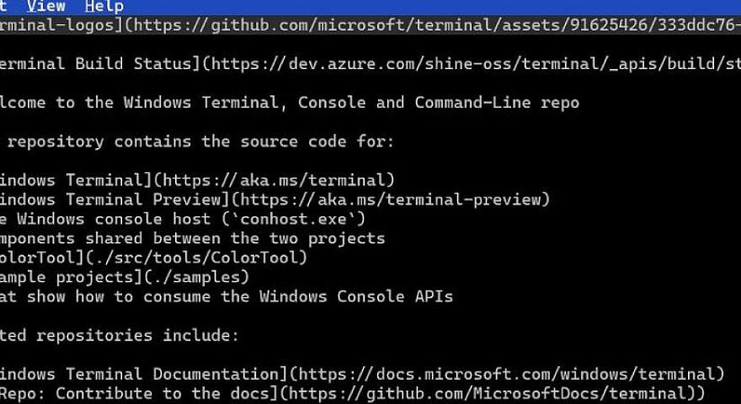 Edit: Új parancssori szövegszerkesztőt kap a Windows