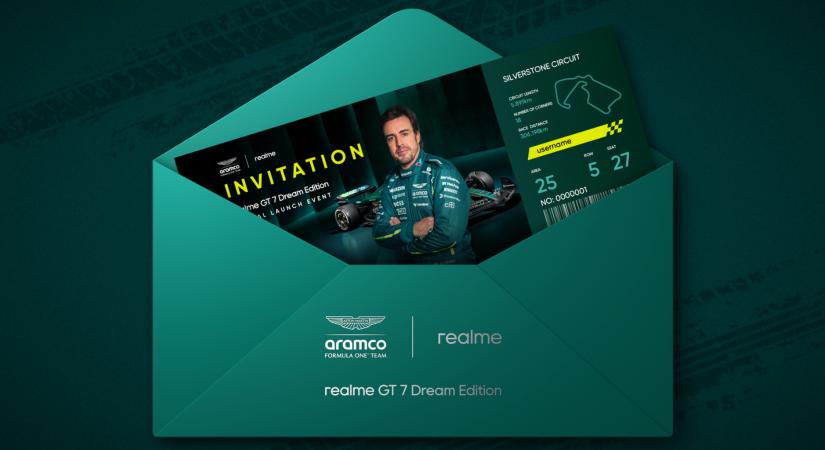 Fernando Alonso is ott lehet a Realme startjánál