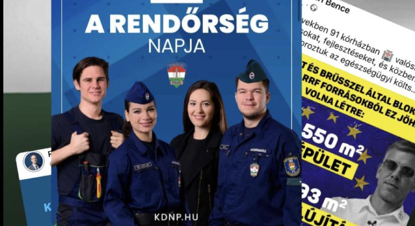 Megindult a fegyelmi eljárás a rendőr ellen, aki nem akarta, hogy politikai kampányhoz használják arcképét
