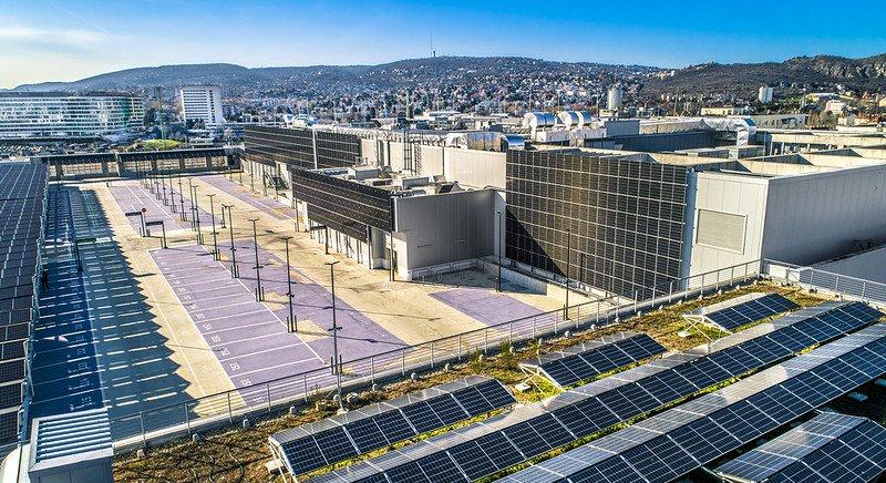 Zöldáramra kapcsol az Etele Plaza