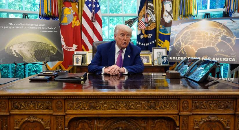 Donald Trump bemutatta 175 milliárd dolláros Aranykupola névre keresztelt rakétavédelmi pajzsát