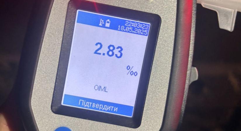 Ittas vezetőt kaptak el a Munkácsi járásban