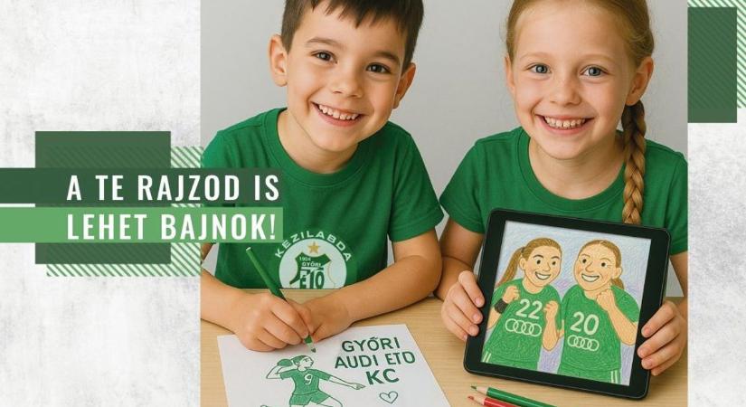 Gyereknapi kiállítás a Győri Audi ETO KC szezonzáró bajnoki meccsén