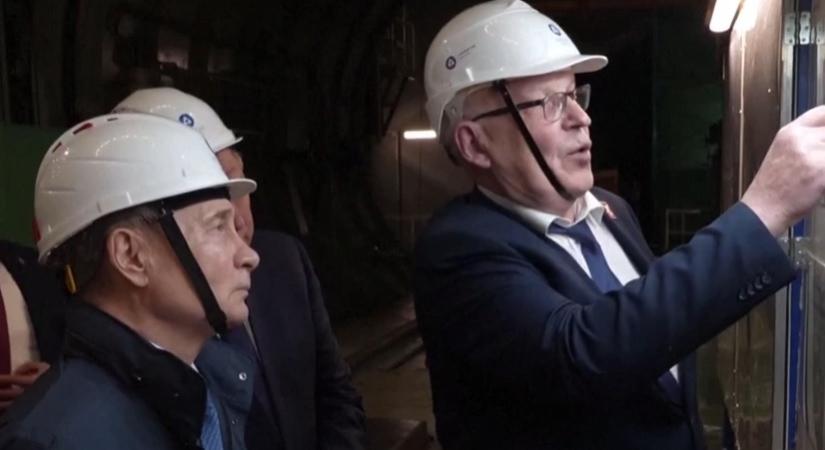 Az orosz elnök meglátogatta a visszafoglalt kurszki területet  videó