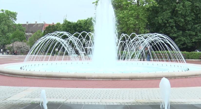 Ismét működik a város legnagyobb szökőkútja