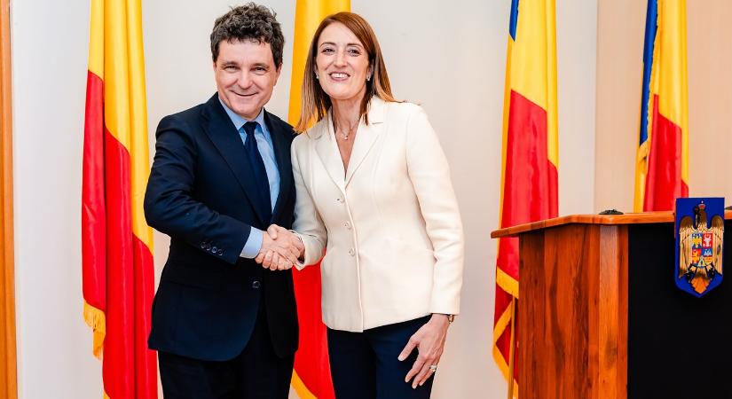Nicușor Dan az Európai Parlament elnökével találkozott