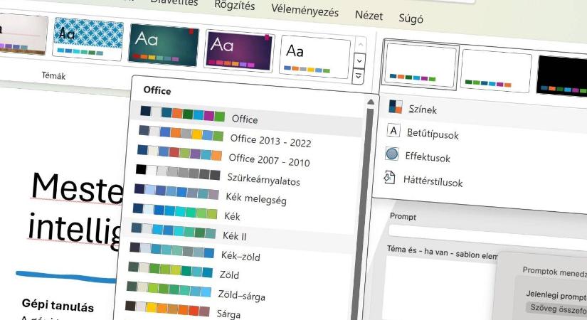 Sablonok gyors testreszabása PowerPointban