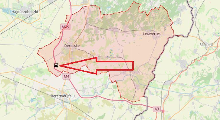 Baleset az M35-ösön, Derecske közelében