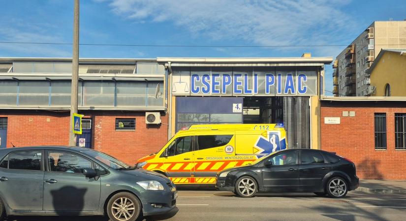 Dráma a csepeli piacon: rosszul lett és leállt a légzése egy idős férfinak, iskolába tartó diákok küzdöttek az életéért