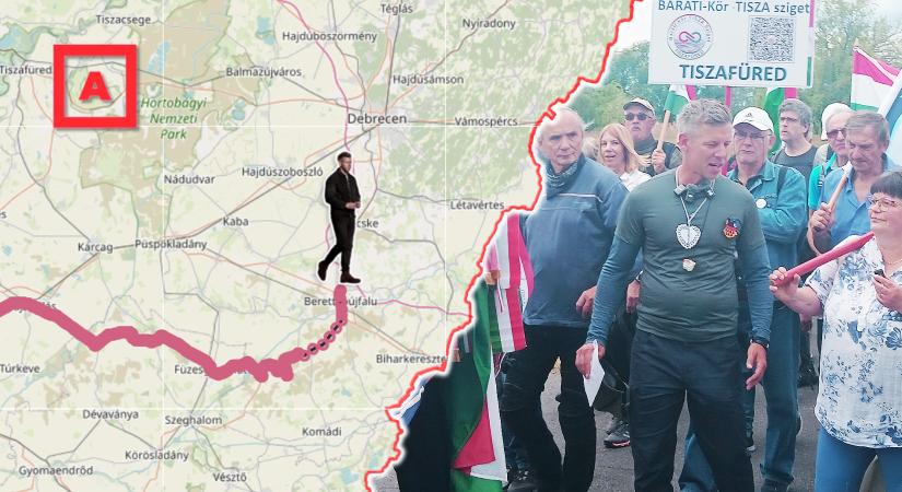 Fideszes hátországon és csatatér-kerületeken át vonul Magyar Péter