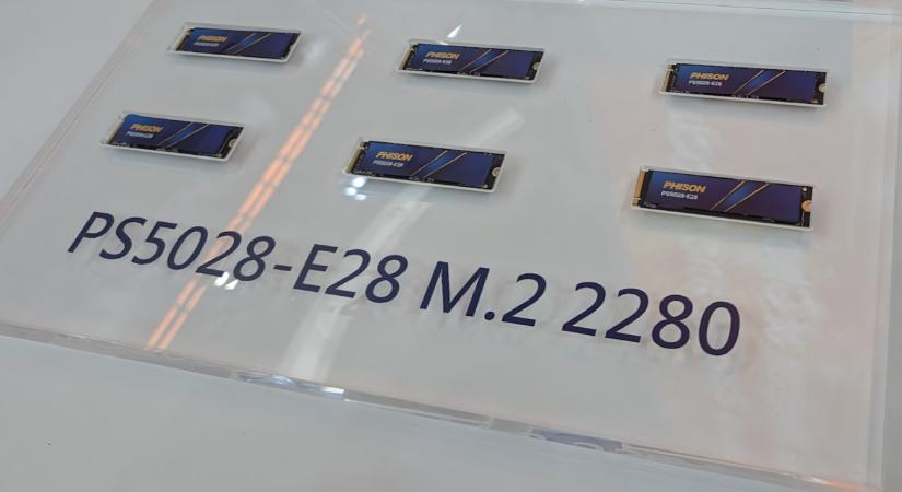 Computex 2025: alulról karcolja a 15 GB/s-ot a Phison SSD-vezérlője