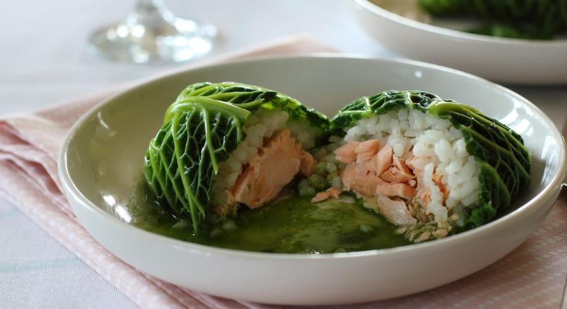 Tuti diétás recept: lazaccal töltött káposzta