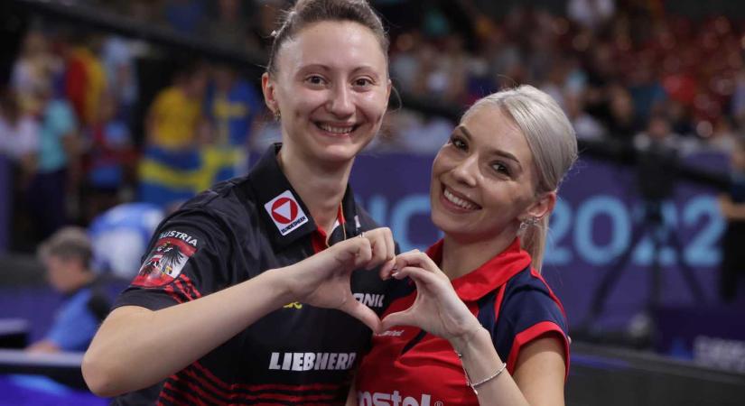 Asztalitenisz-vb: Szőcs Bernanette elődöntőbe jutott párosban