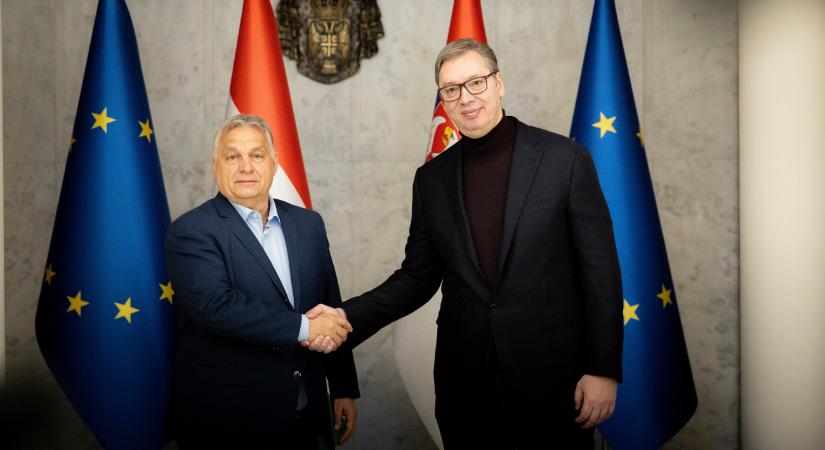 Belgrádban tárgyalt Orbán Viktor délben