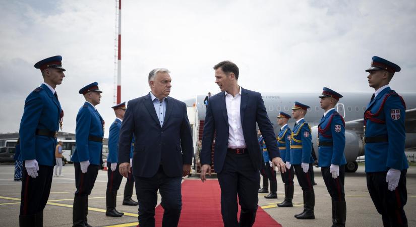 Aleksandar Vučićcsal tárgyalt Orbán Viktor Belgrádban, a téma az energetikai együttműködés volt
