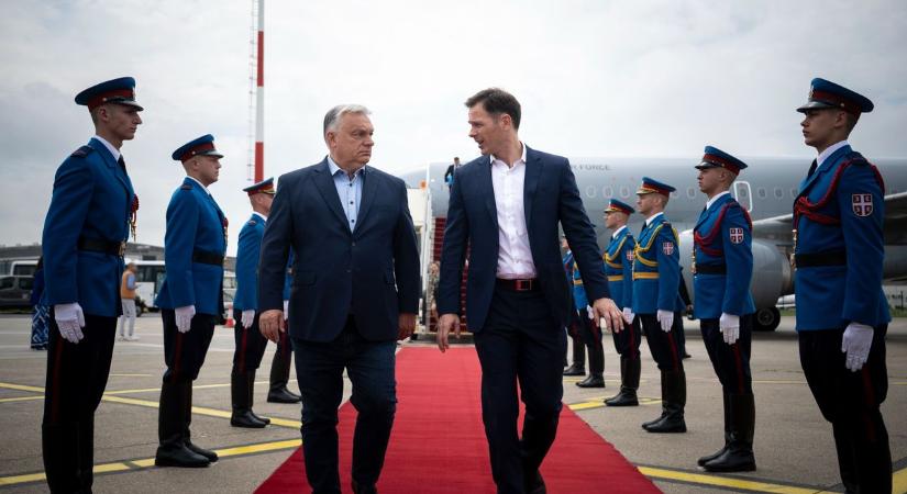 Orbán Viktor Belgrádban tárgyalt Alekszandar Vucsics szerb elnökkel (videó)