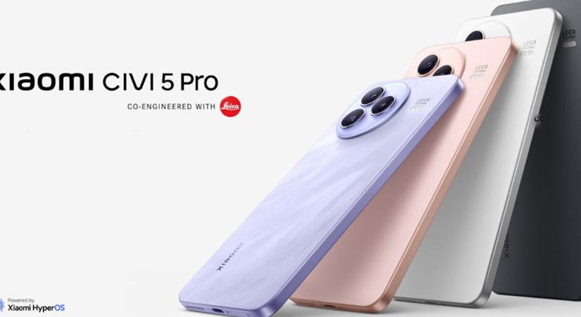 Leica kamerával szerelték a Xiaomi Civi 5 Prót is