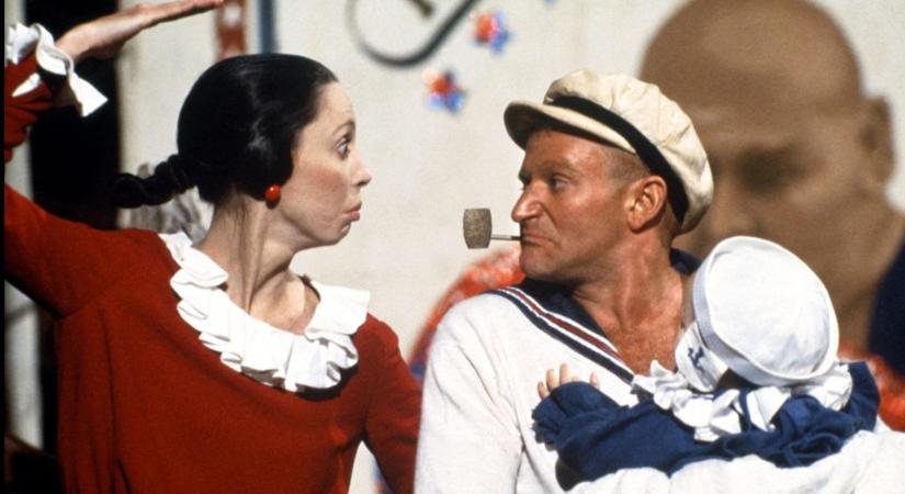 A Robin Williams-féle Popeye forgatásán nyakig merültek a kokainban, még a walkie-talkie elemtartójába is rejtettek