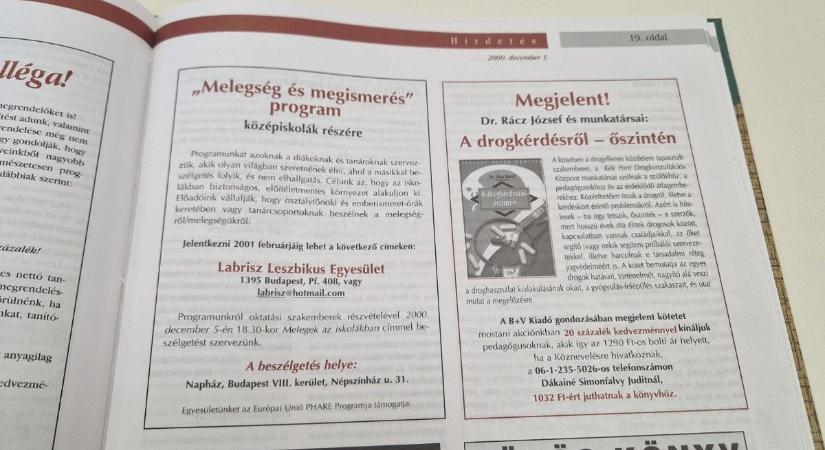 EU-s támogatású LMBTQ-szervezet hirdetett iskolai programot már 2000-ben