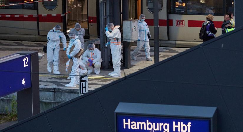 Tizennyolcan sérültek meg a hamburgi késelésben