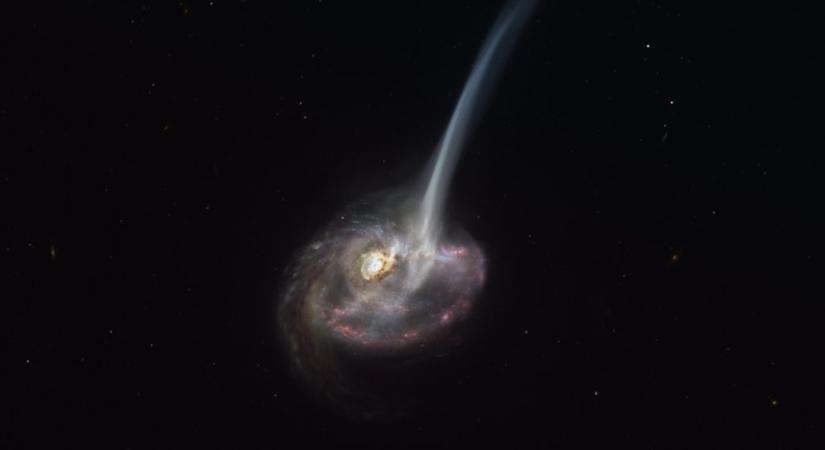 Összeolvadás miatt haldokló galaxist figyelt meg az ALMA
