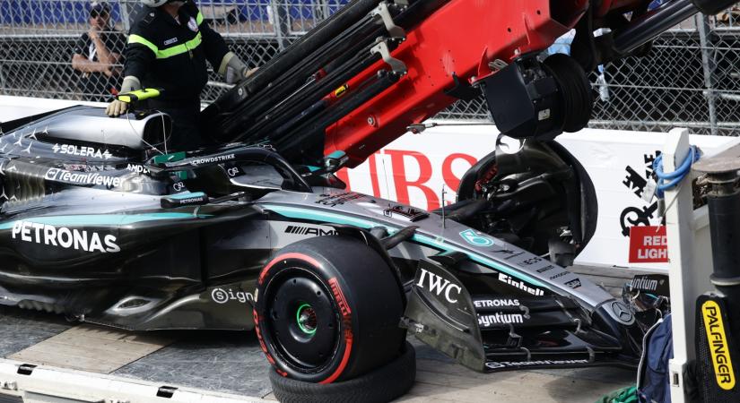 F1: Vállalta az újonc, az ő hibája volt az autótörés