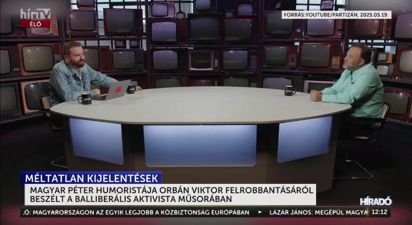 A Magyar Péterhez köthető humorista Orbán Viktor fel-robbantásáról, dakotákról és fasizmusról beszélt  videó