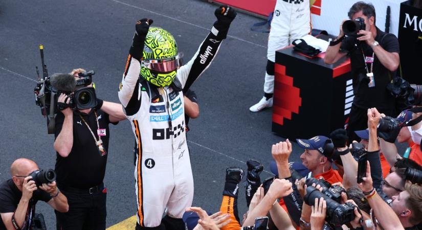 Max Verstappen trükközése nem vált be, Lando Norris életében először nyert Monacóban