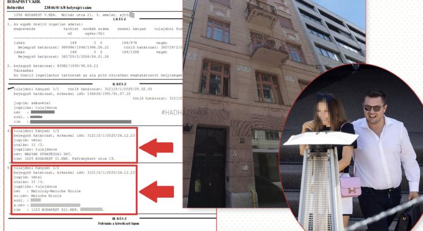 Hadházy: Matolcsy Ádám és felesége új belvárosi lakást vettek, gratulálunk