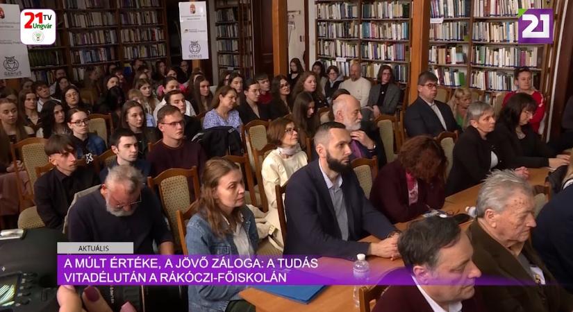 Aktuális (2025.05.26) A múlt értéke, a jövő záloga: a tudás- vitadélután a Rákóczi- főiskolán (videó)