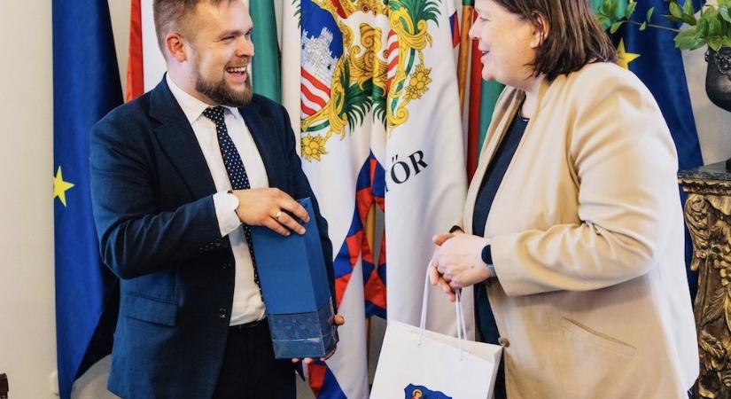 Győrben járt a cseh nagykövet