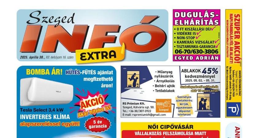 Szeged Infó 2025.04.30-i lapszáma: