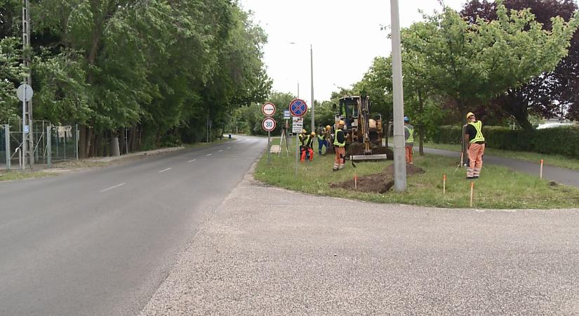 Új gyalogátkelőhelyet alakítanak ki a Csigekert utca középső részén