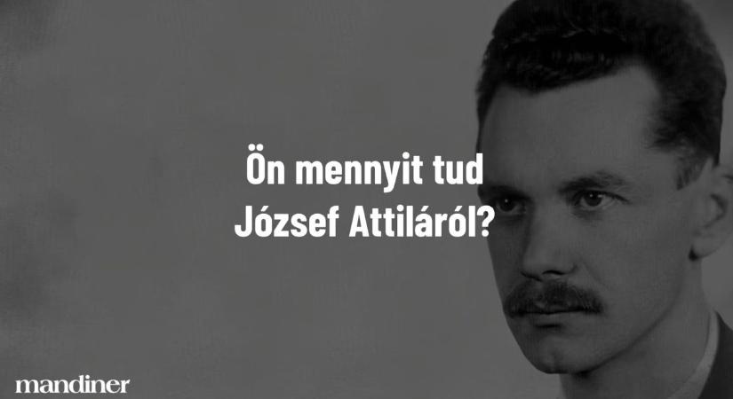 Itt a kétperces kvíz József Attiláról!