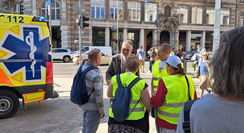 A forradalom elmarad: nehéz eldönteni a sok turista miatt, hány tucat tüntető gyűlt össze Hadházy Ákos demonstrációjára (FOTÓK)