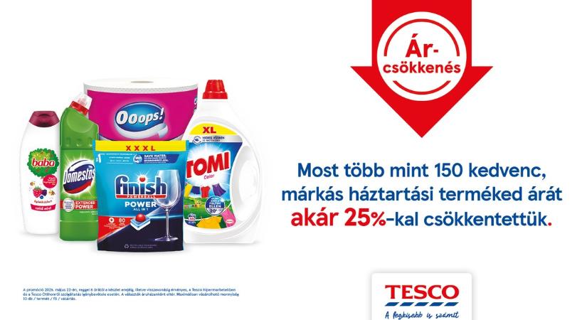 Padlóra viszi a drogériatermékek árait a Tesco