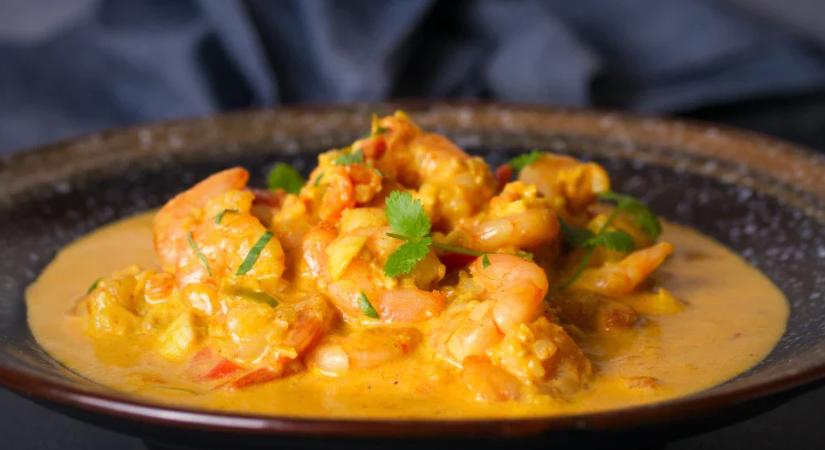 Kókuszos curry a grillről