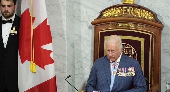Trumpnak üzent III. Károly a kanadai parlamentben elmondott beszédében
