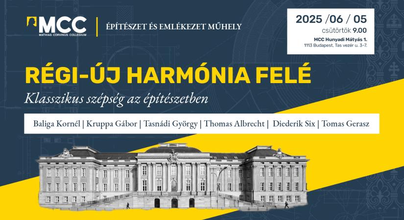 Régi-új harmónia felé - klasszikus szépség az építészetben