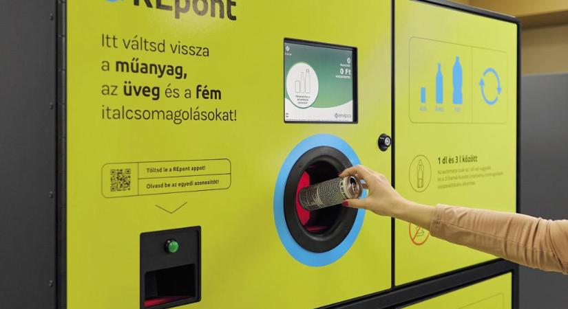 MOHU: több mint kétmilliárd PET-palackot, fémdobozt és üveget váltottak vissza az indulás óta a REpont rendszerén keresztül
