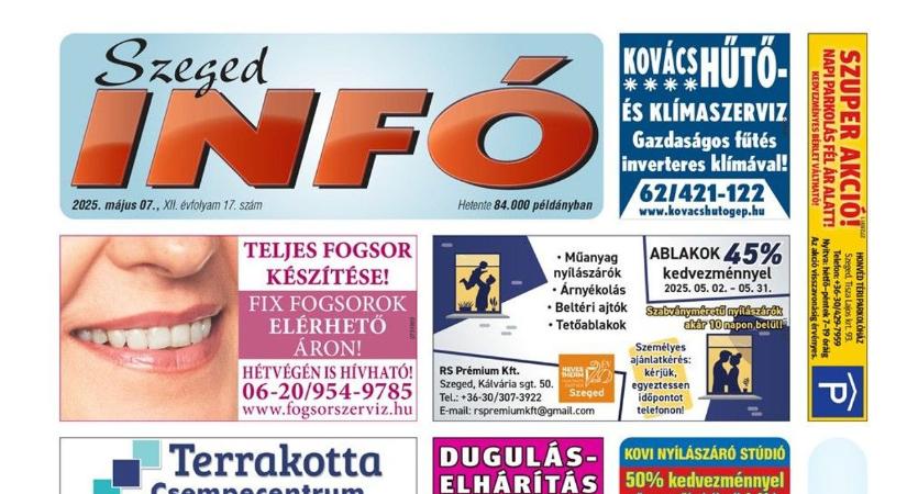 Szeged Infó 2025.05.07-i lapszáma: